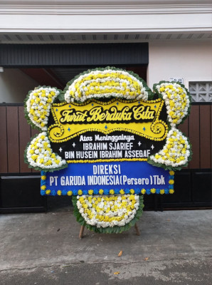 Papan Bunga Duka di Birobuli Utara